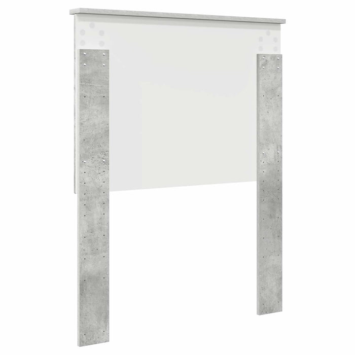 Tăblie cap cu headboard Gri din beton 75 cm Lemn compozit - WALTI WALTI