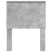 Tăblie cap cu headboard Gri din beton 75 cm Lemn compozit - WALTI WALTI
