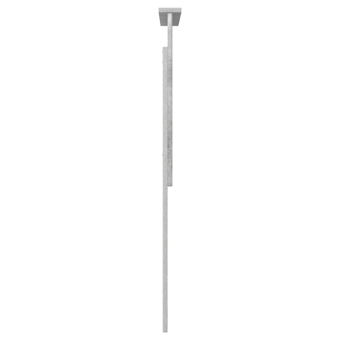 Tăblie cap cu headboard Gri din beton 75 cm Lemn compozit - WALTI WALTI
