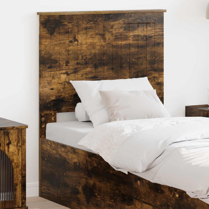 Tăblie cap cu headboard Stejar fumuriu 75 cm Lemn compozit - WALTI WALTI