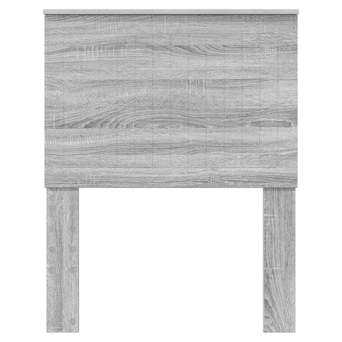 Tăblie cap cu headboard Gri Sonoma 75 cm Lemn compozit - WALTI WALTI