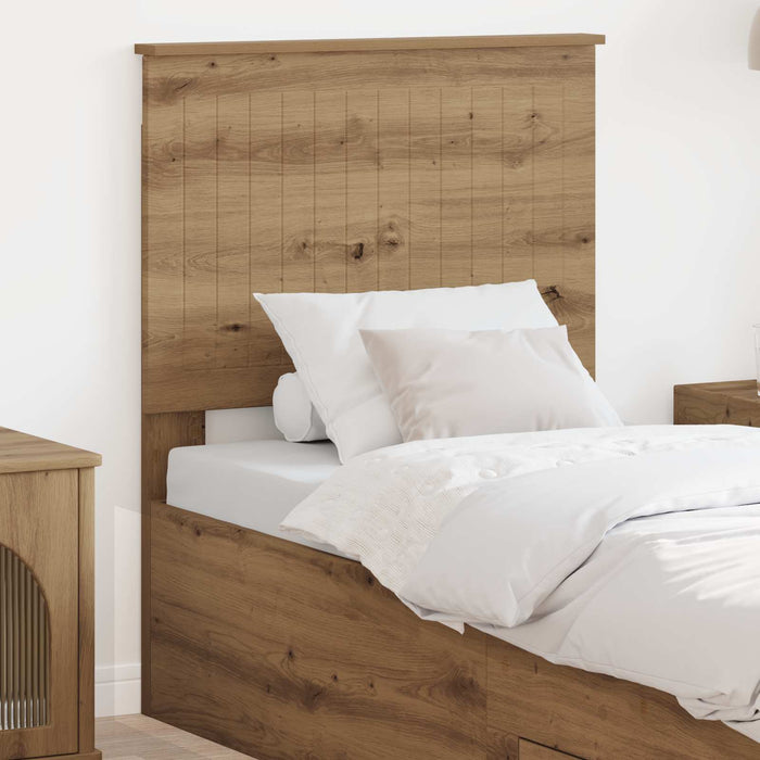 Tăblie cap cu headboard Stejar Artizanal 75 cm Lemn compozit - WALTI WALTI