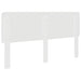 Tăblie cap cu headboard Alb 200 cm Lemn compozit - WALTI WALTI