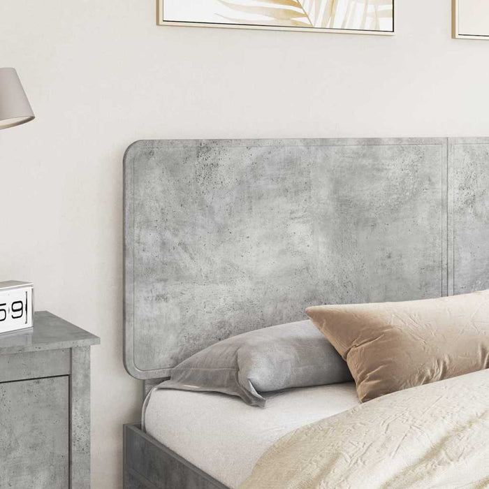 Tăblie cap cu headboard Gri din beton 200 cm Lemn compozit - WALTI WALTI