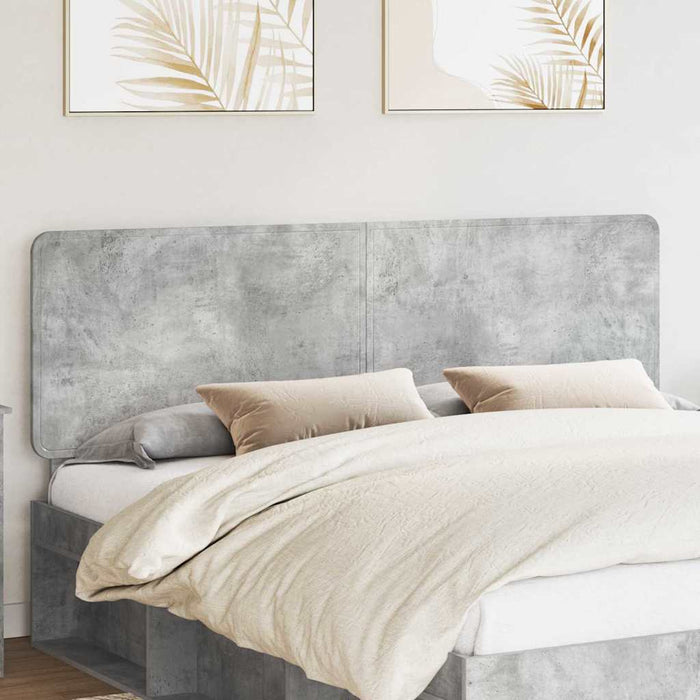 Tăblie cap cu headboard Gri din beton 200 cm Lemn compozit - WALTI WALTI