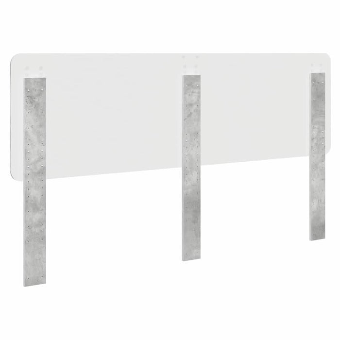Tăblie cap cu headboard Gri din beton 200 cm Lemn compozit - WALTI WALTI