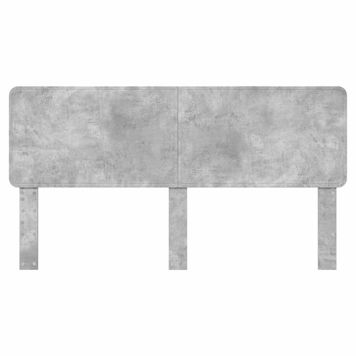 Tăblie cap cu headboard Gri din beton 200 cm Lemn compozit - WALTI WALTI
