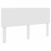 Tăblie cap cu headboard Alb Lucios 200 cm Lemn compozit - WALTI WALTI