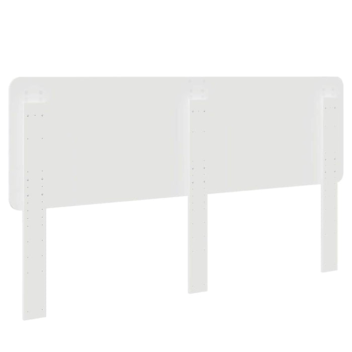 Tăblie cap cu headboard Alb Lucios 200 cm Lemn compozit - WALTI WALTI
