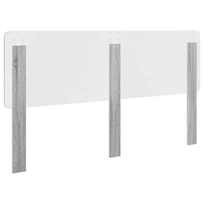 Tăblie cap cu headboard Gri Sonoma 180 cm Lemn compozit - WALTI WALTI