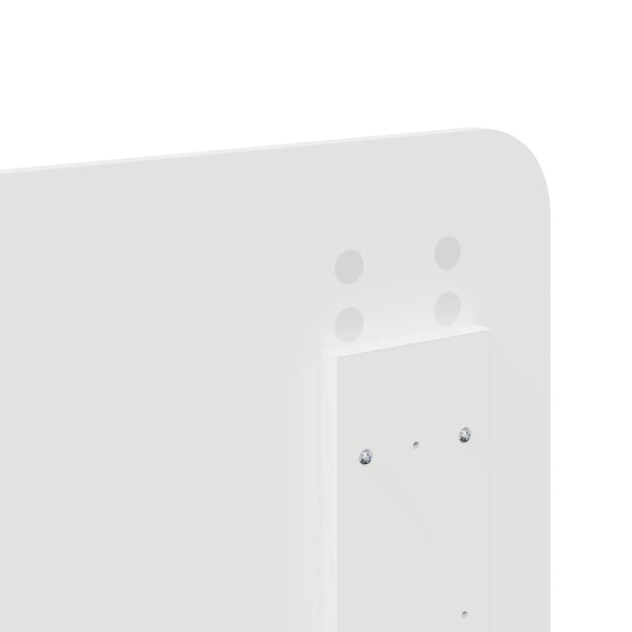 Tăblie cap cu headboard Alb Lucios 160 cm Lemn compozit - WALTI WALTI