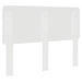 Tăblie cap cu headboard Alb Lucios 160 cm Lemn compozit - WALTI WALTI