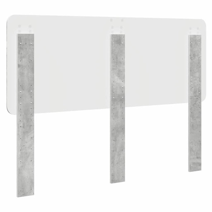 Tăblie cap cu headboard Gri din beton 150 cm Lemn compozit - WALTI WALTI