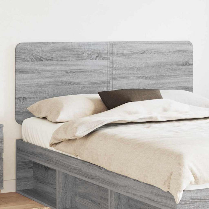 Tăblie cap cu headboard Gri Sonoma 150 cm Lemn compozit - WALTI WALTI