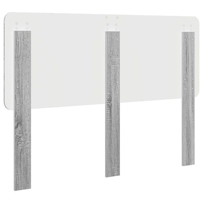 Tăblie cap cu headboard Gri Sonoma 150 cm Lemn compozit - WALTI WALTI