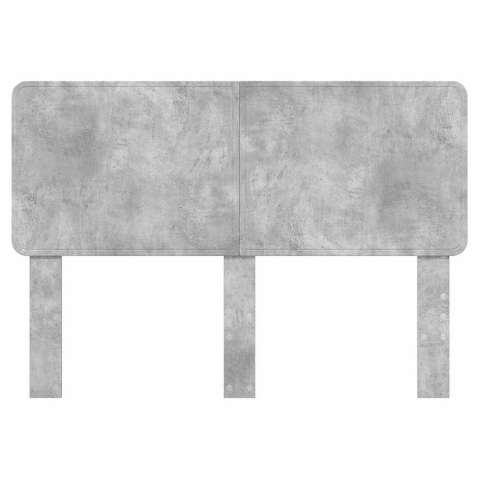 Tăblie cap cu headboard Gri din beton 140 cm Lemn compozit - WALTI WALTI