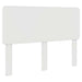 Tăblie cap cu headboard Alb Lucios 140 cm Lemn compozit - WALTI WALTI