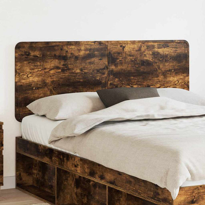 Tăblie cap cu headboard Stejar fumuriu 140 cm Lemn compozit - WALTI WALTI