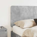 Tăblie cap cu headboard Gri din beton 135 cm Lemn compozit - WALTI WALTI