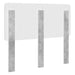 Tăblie cap cu headboard Gri din beton 135 cm Lemn compozit - WALTI WALTI