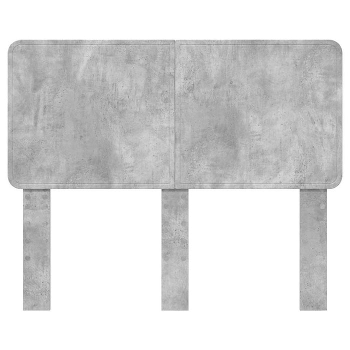 Tăblie cap cu headboard Gri din beton 135 cm Lemn compozit - WALTI WALTI