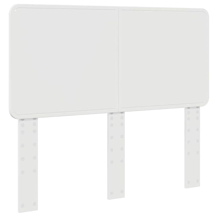 Tăblie cap cu headboard Alb Lucios 135 cm Lemn compozit - WALTI WALTI