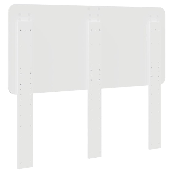 Tăblie cap cu headboard Alb Lucios 135 cm Lemn compozit - WALTI WALTI