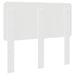 Tăblie cap cu headboard Alb Lucios 135 cm Lemn compozit - WALTI WALTI