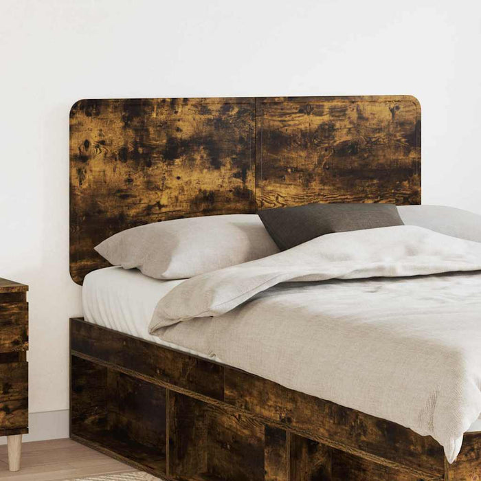 Tăblie cap cu headboard Stejar fumuriu 135 cm Lemn compozit - WALTI WALTI