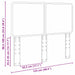 Tăblie cap cu headboard Gri Sonoma 120 cm Lemn compozit - WALTI WALTI