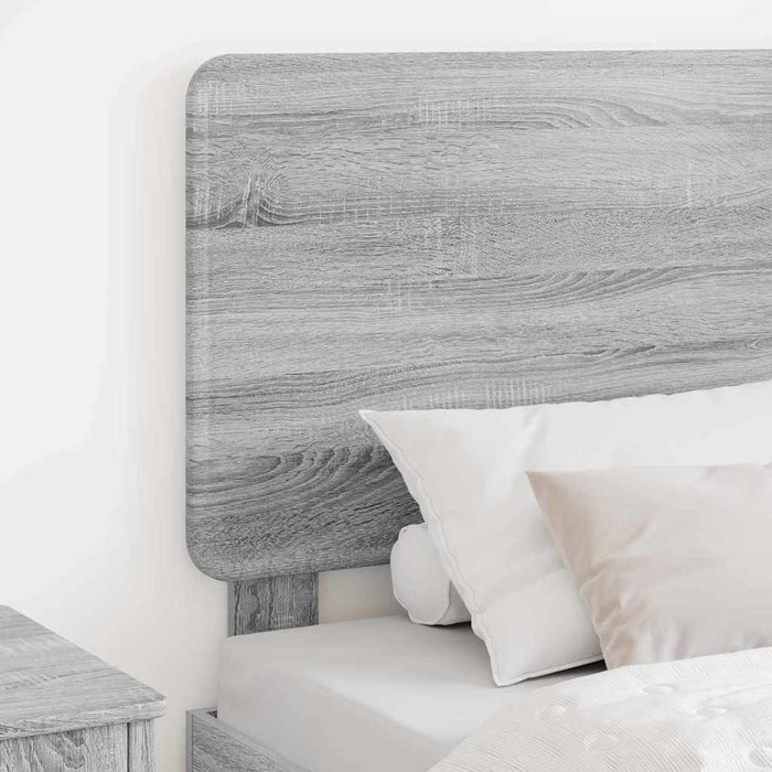 Tăblie cap cu headboard Gri Sonoma 100 cm Lemn compozit - WALTI WALTI