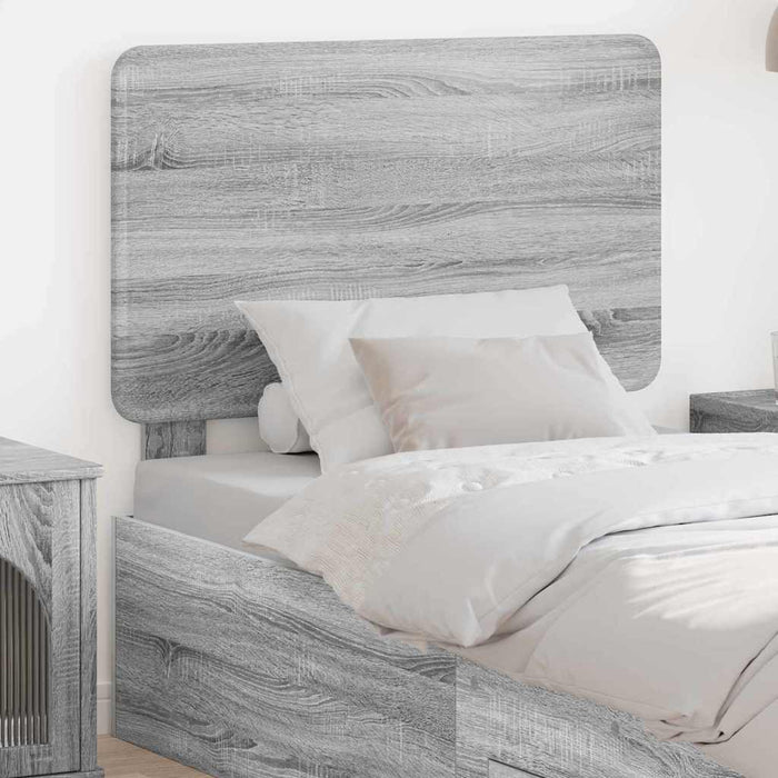 Tăblie cap cu headboard Gri Sonoma 100 cm Lemn compozit - WALTI WALTI