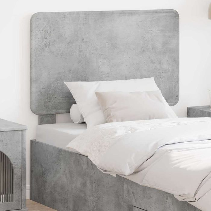 Tăblie cap cu headboard Gri din beton 90 cm Lemn compozit - WALTI WALTI