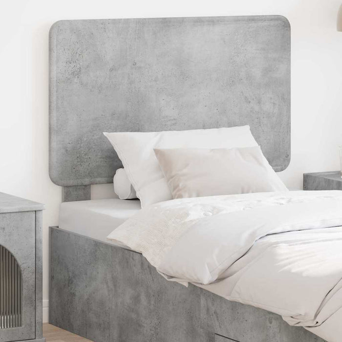 Tăblie cap cu headboard Gri din beton 80 cm Lemn compozit - WALTI WALTI