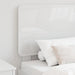 Tăblie cap cu headboard Alb Lucios 80 cm Lemn compozit - WALTI WALTI