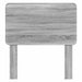 Tăblie cap cu headboard Gri Sonoma 80 cm Lemn compozit - WALTI WALTI
