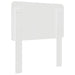 Tăblie cap cu headboard Alb 75 cm Lemn compozit - WALTI WALTI