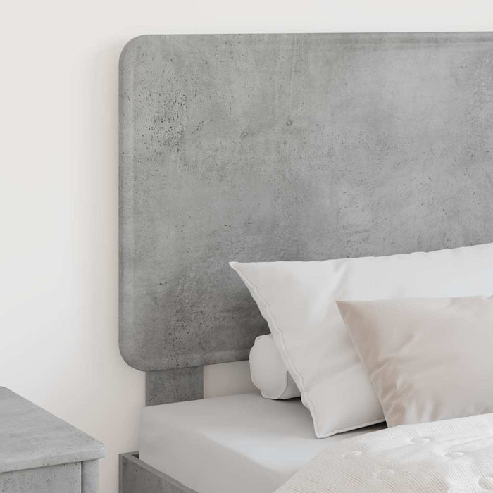 Tăblie cap cu headboard Gri din beton 75 cm Lemn compozit - WALTI WALTI