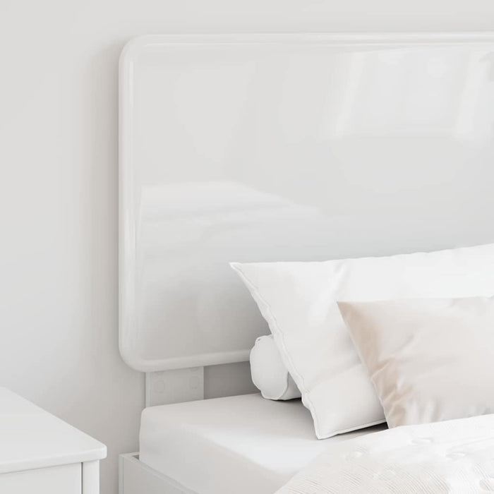 Tăblie cap cu headboard Alb Lucios 75 cm Lemn compozit - WALTI WALTI