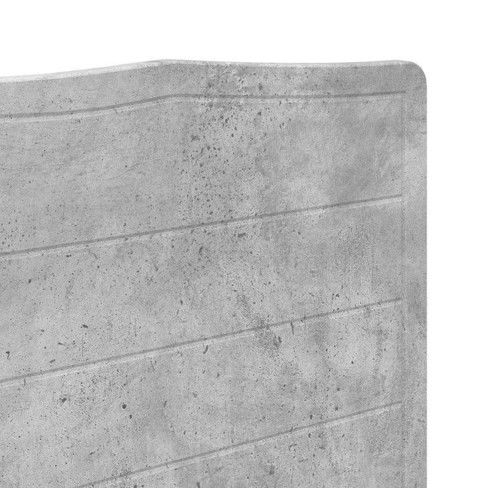 Tăblie cap Gri din beton Lemn compozit - WALTI WALTI