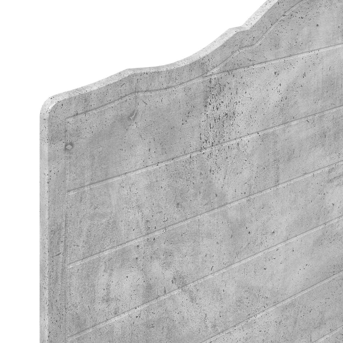 Tăblie cap Gri din beton Lemn compozit - WALTI WALTI