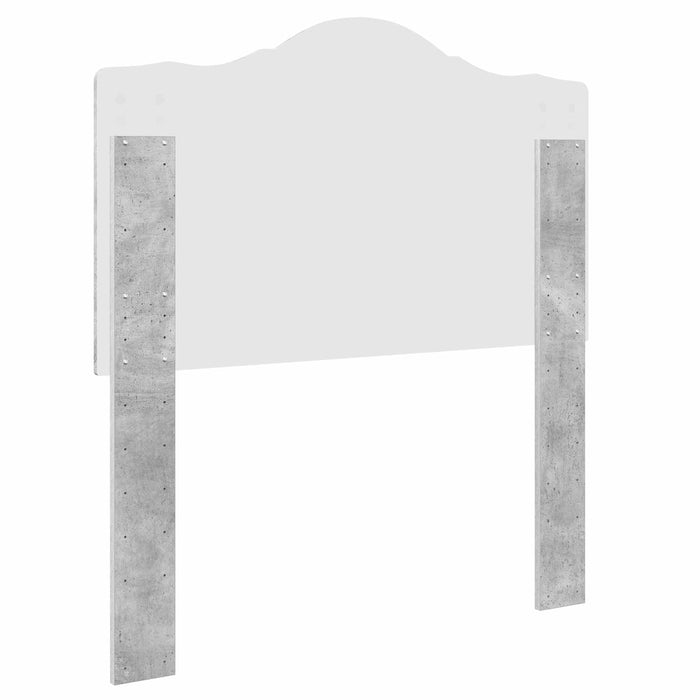 Tăblie cap Gri din beton Lemn compozit - WALTI WALTI