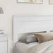 Tăblie cap cu headboard Alb 200 cm Lemn compozit - WALTI WALTI