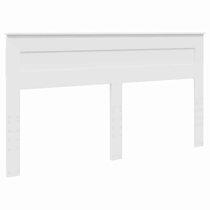 Tăblie cap cu headboard Alb 200 cm Lemn compozit - WALTI WALTI