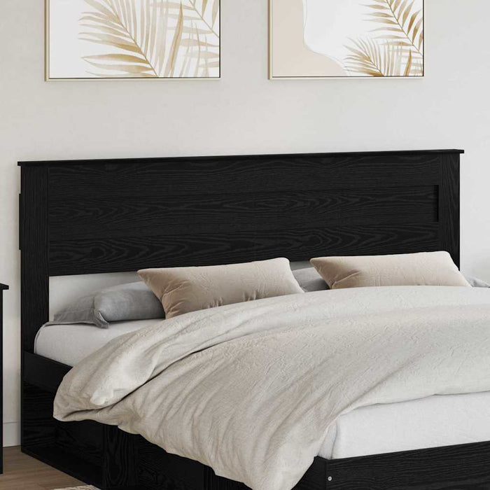 Tăblie cap cu headboard Stejar Negru 200 cm Lemn compozit - WALTI WALTI