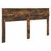 Tăblie cap cu headboard Stejar fumuriu 200 cm Lemn compozit - WALTI WALTI