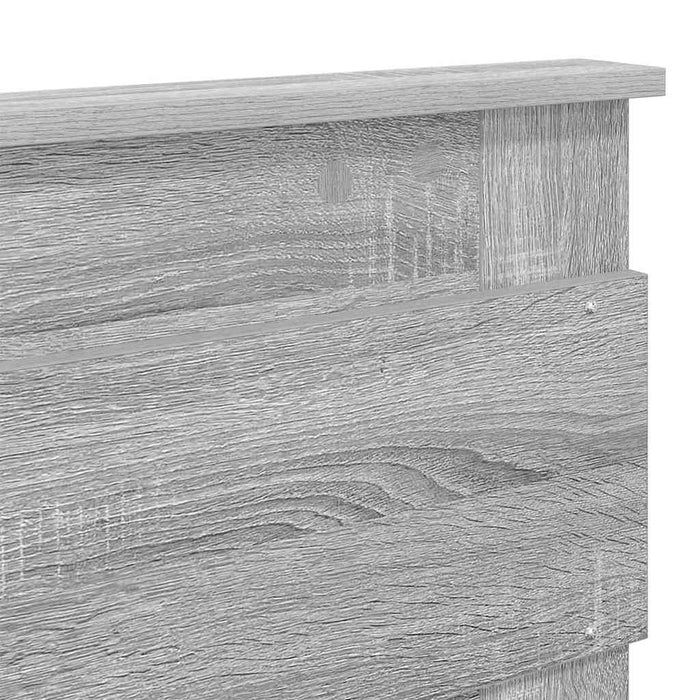 Tăblie cap cu headboard Gri Sonoma 200 cm Lemn compozit - WALTI WALTI