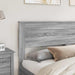 Tăblie cap cu headboard Gri Sonoma 200 cm Lemn compozit - WALTI WALTI