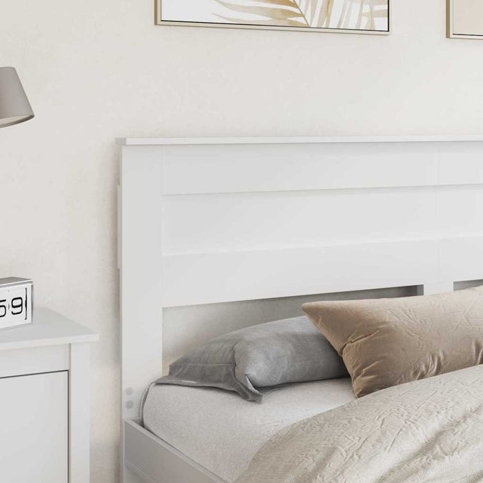 Tăblie cap cu headboard Alb 180 cm Lemn compozit - WALTI WALTI