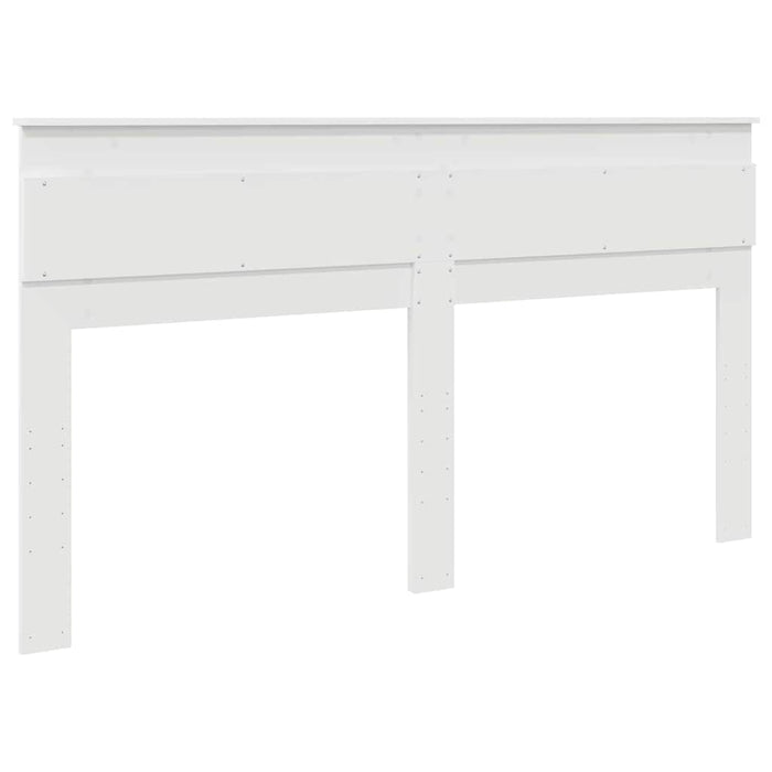 Tăblie cap cu headboard Alb 180 cm Lemn compozit - WALTI WALTI